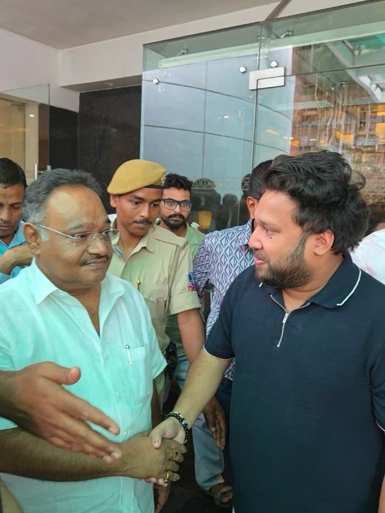 Sayan Chakraborty with Samik Bhattacharya